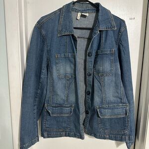 St. John's Bay Blue Denim Utility Jacket